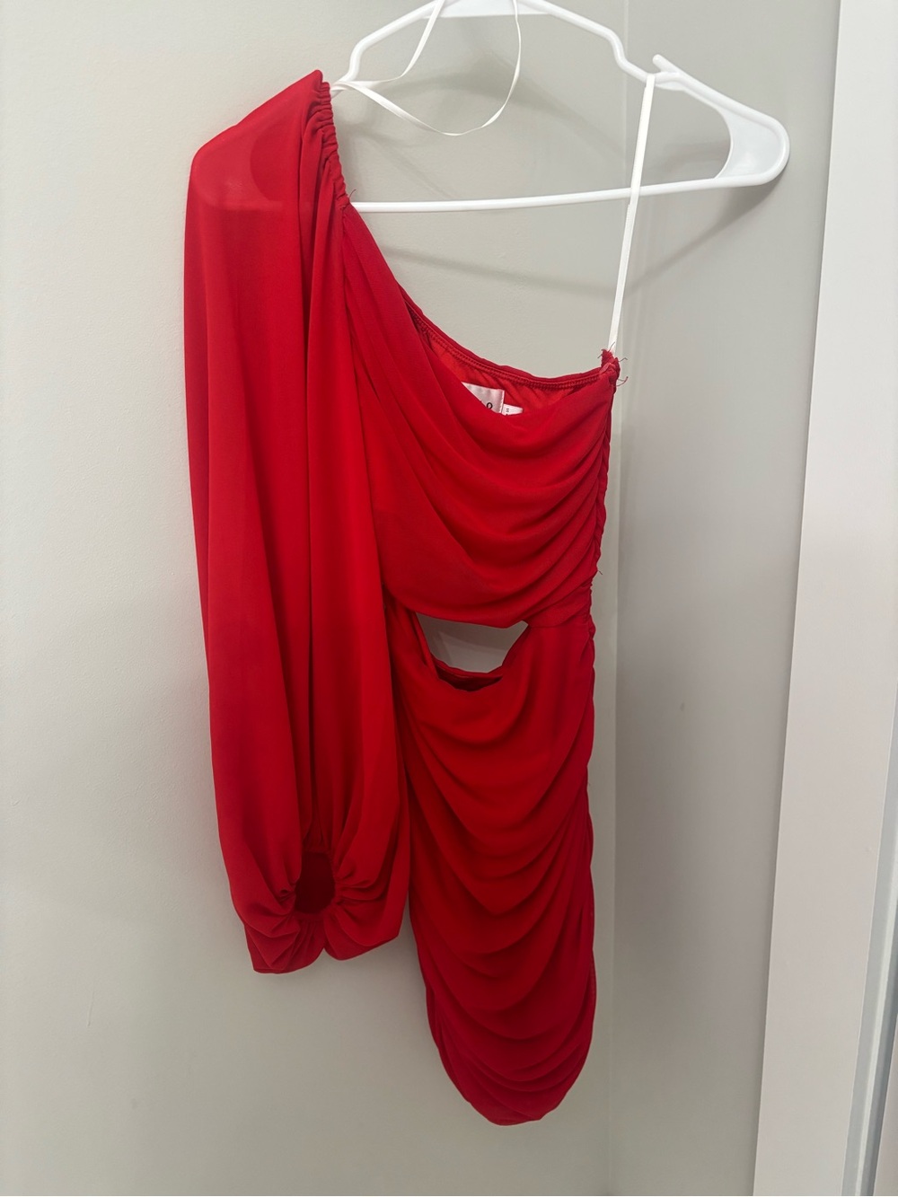 Hello Molly One-Shoulder Red Cutout Bodycon Dress - Picture 6 of 7